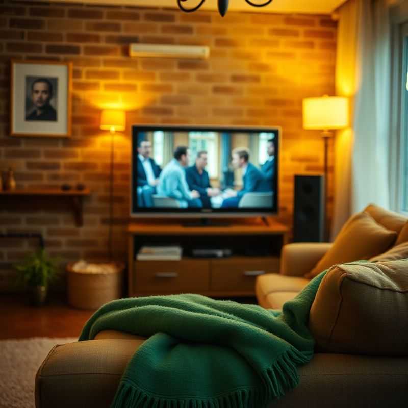 Przytulny polski salon z telewizorem